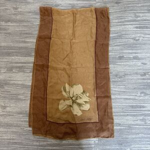 Vintage Calvin Klein Floral Silk Scarf
